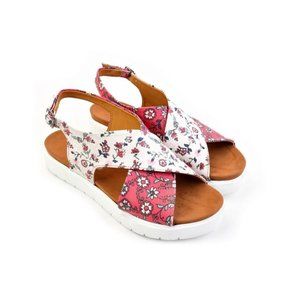 Daisy Floral Ankle Strap Sandals - Neefs Line of Goby Shoes